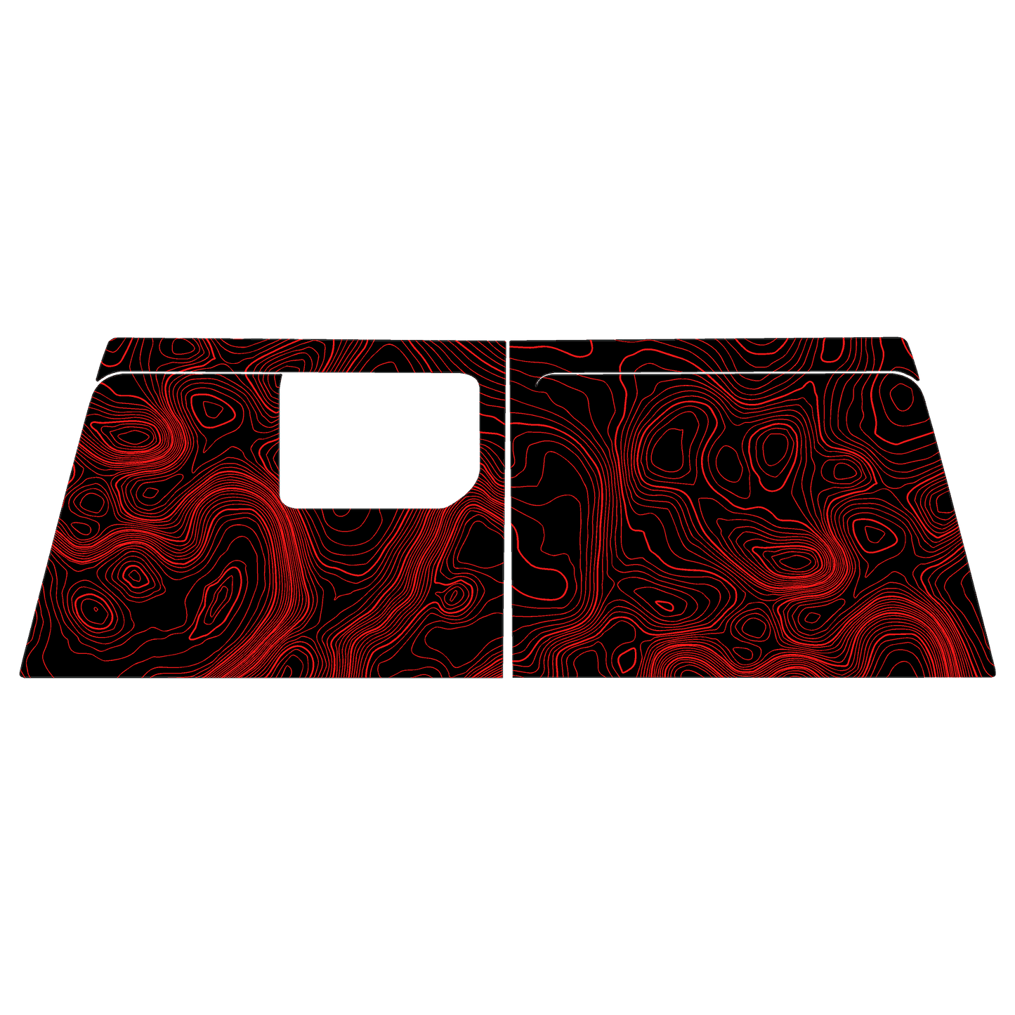 Topographic Map Premium Print Vinyl Rolls (3' or 6') - Matte Finish