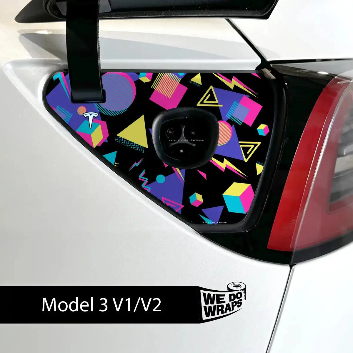 Rad 80s Tesla Charge Port Wrap | Model 3