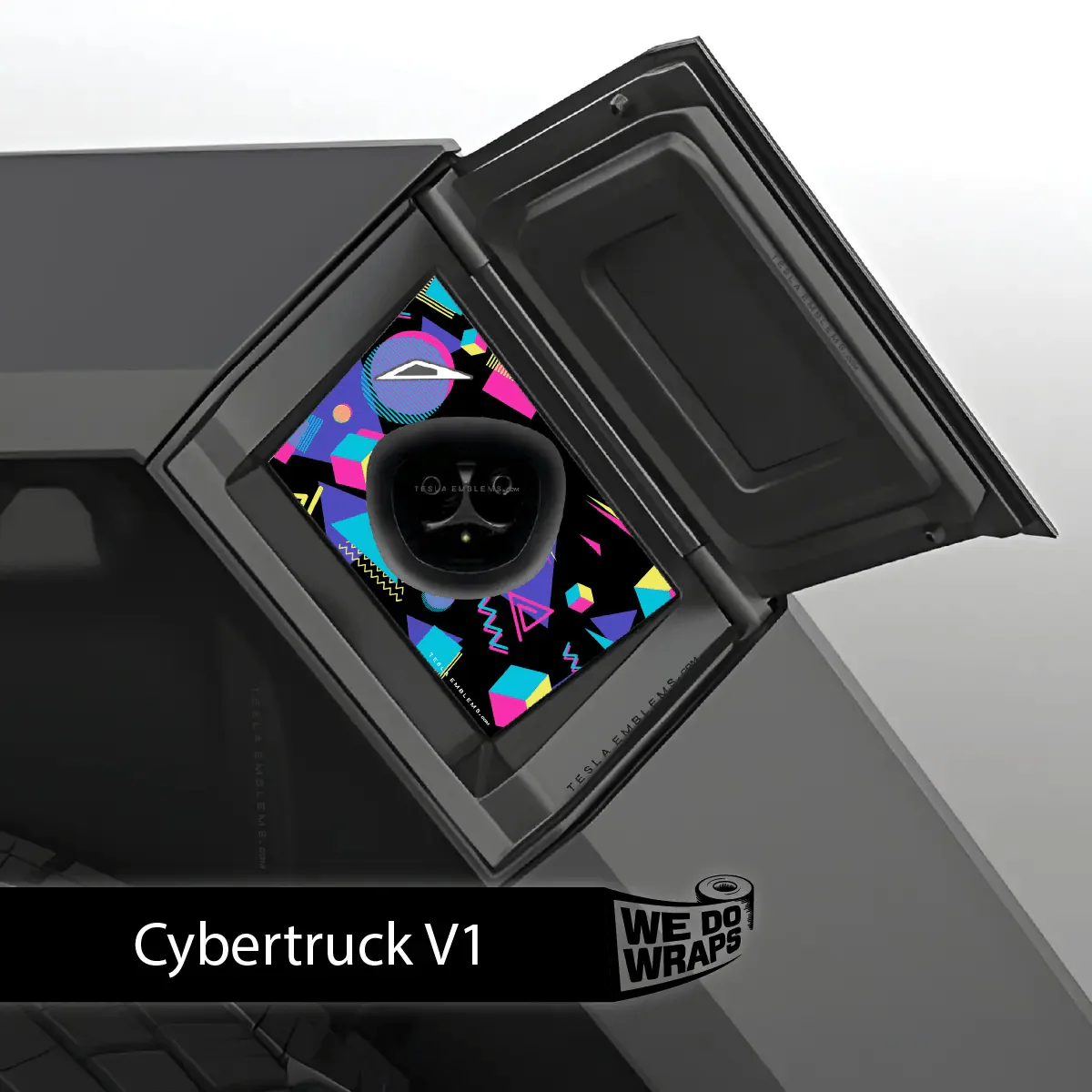 Rad 80s Tesla Charge Port Wrap | Cybertruck