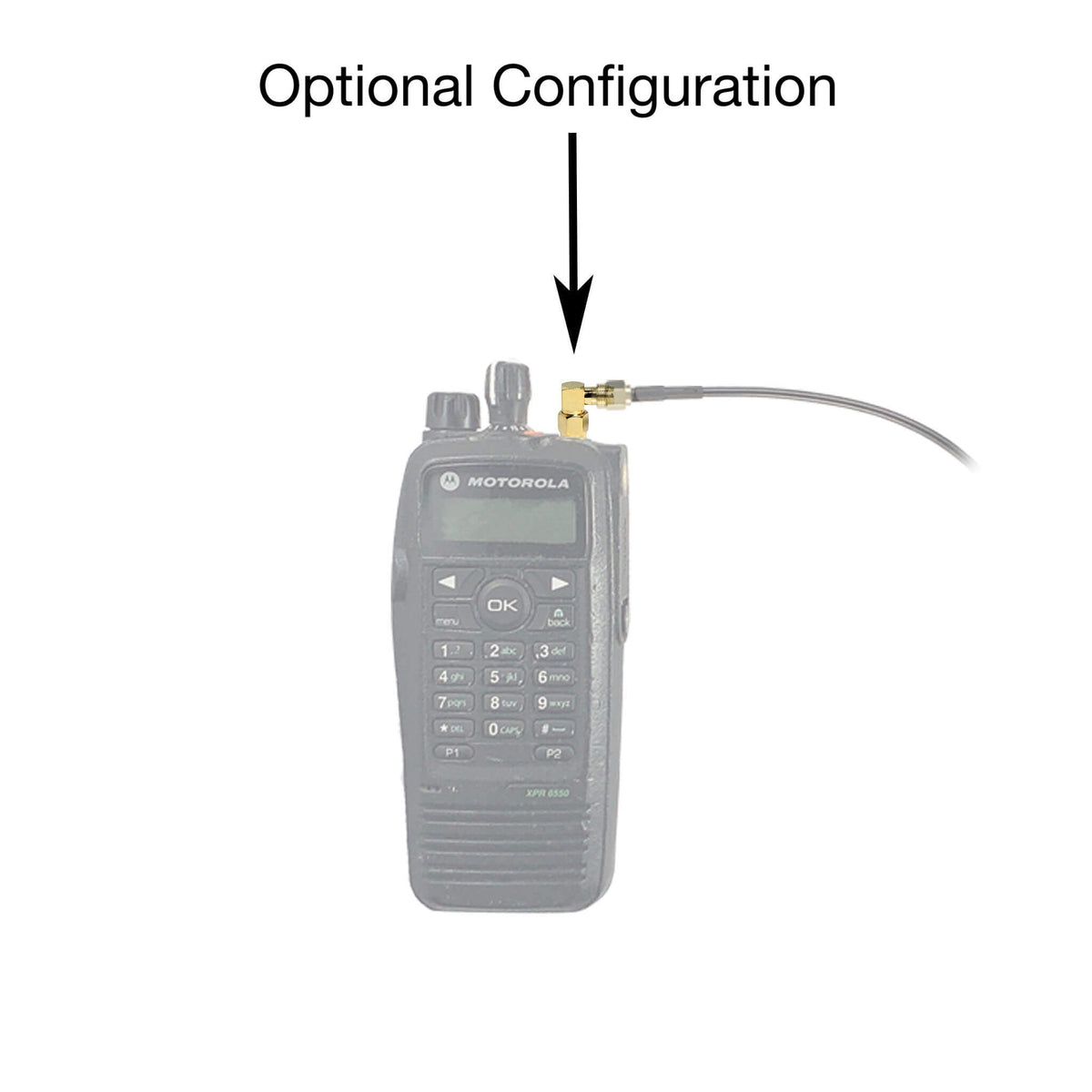 Tactical Antenna Relocation Kit(Black, Tan, or Green) - Motorola Series: HT, XTS, XPR, APX(APEX), MOTOTRBO & More