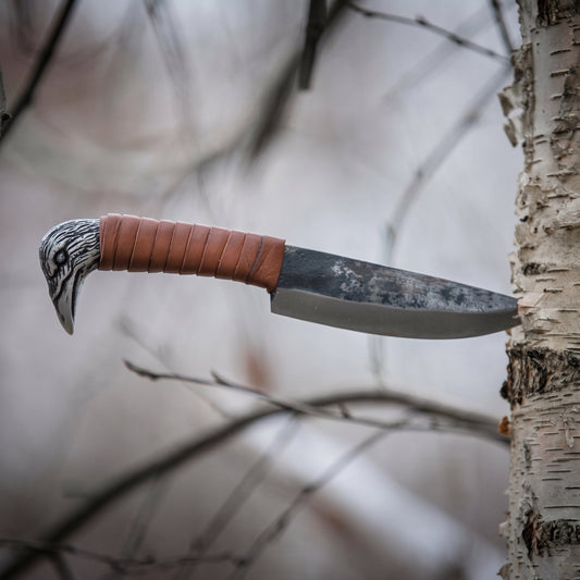 Viking Raven Knife – 5.5" Carbon Steel Blade