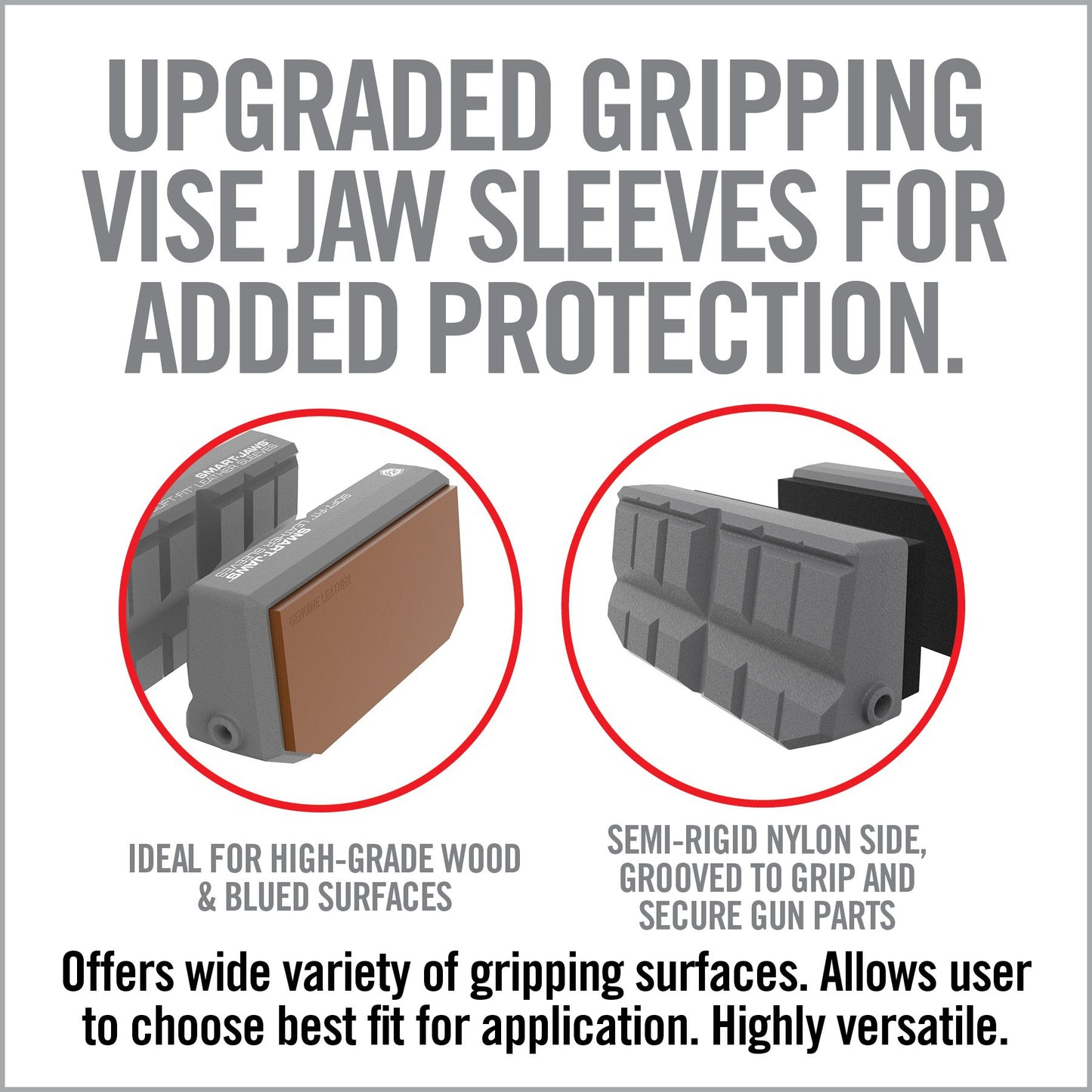 Smart-Jaws® — Soft-Fit™ Leather for Master Gun Vise®