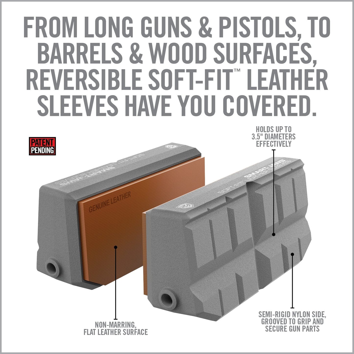 Smart-Jaws® — Soft-Fit™ Leather for Master Gun Vise®