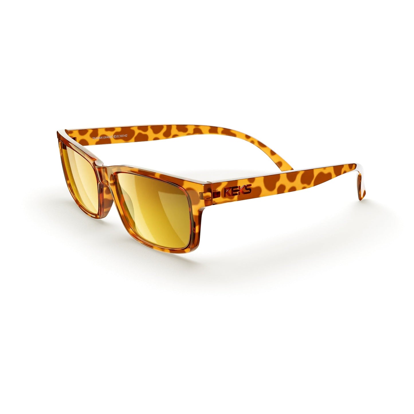 Tortoise Rectangle Prescription Polycarbonate Sunglasses