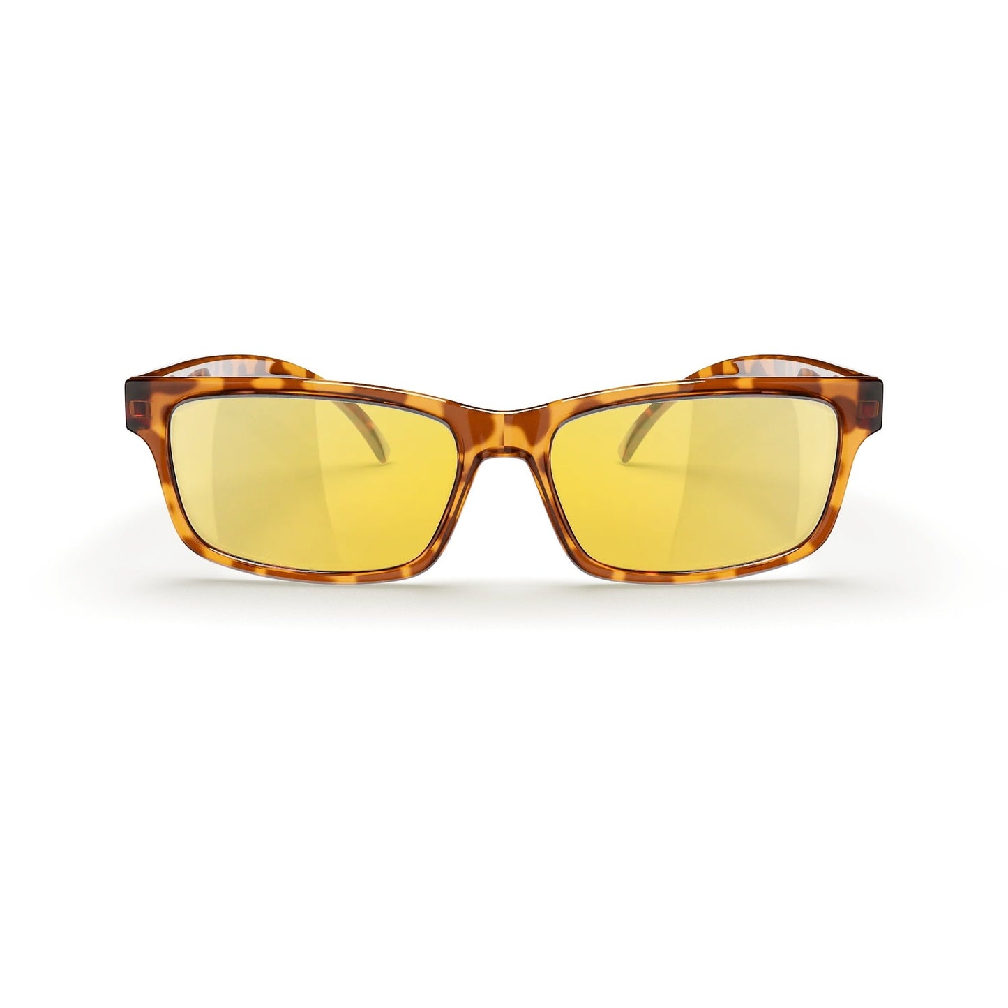 Tortoise Rectangle Prescription Polycarbonate Sunglasses