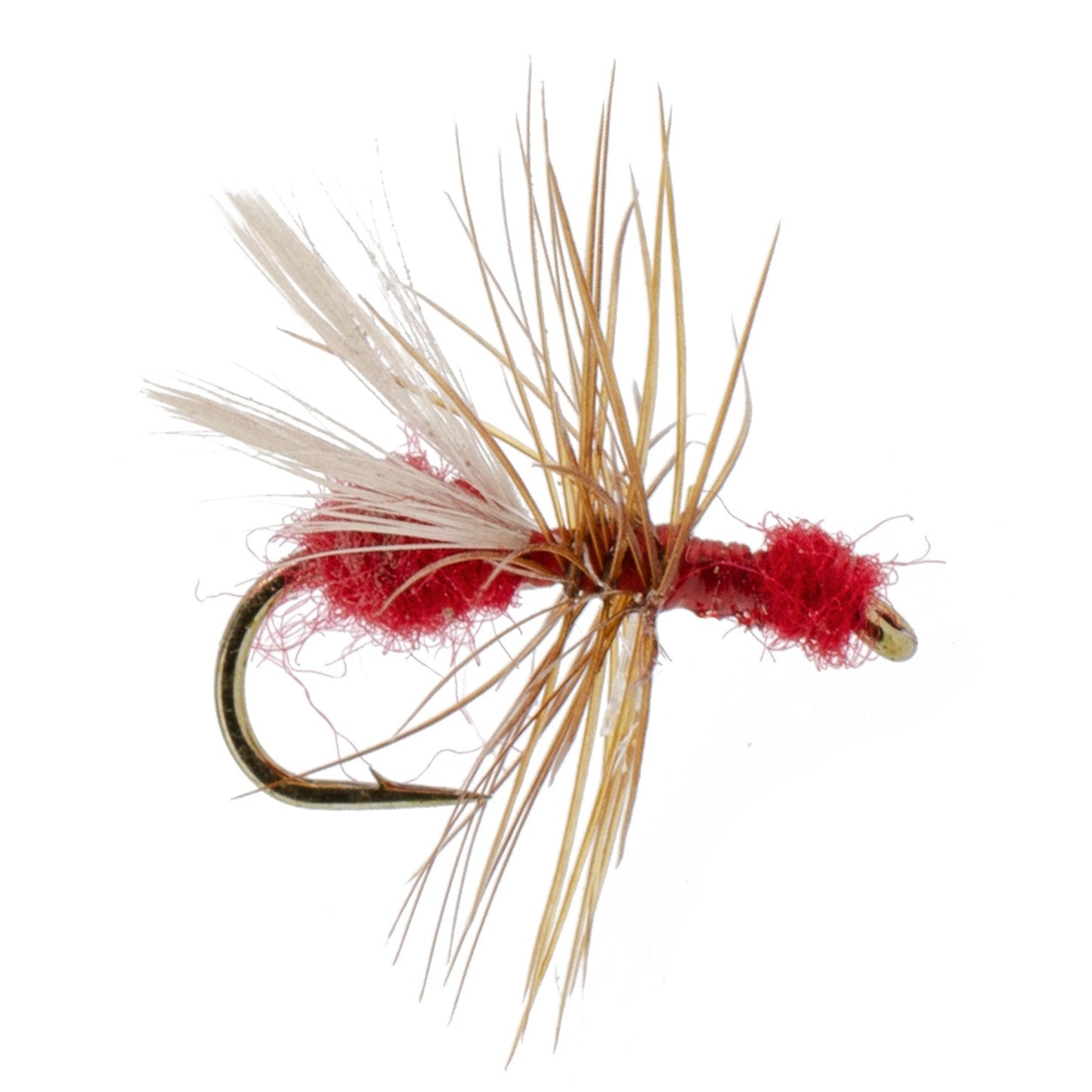Red Fur Flying Ant Terrestrial Trout Dry Fly - 1 Dozen Flies Hook Size 14