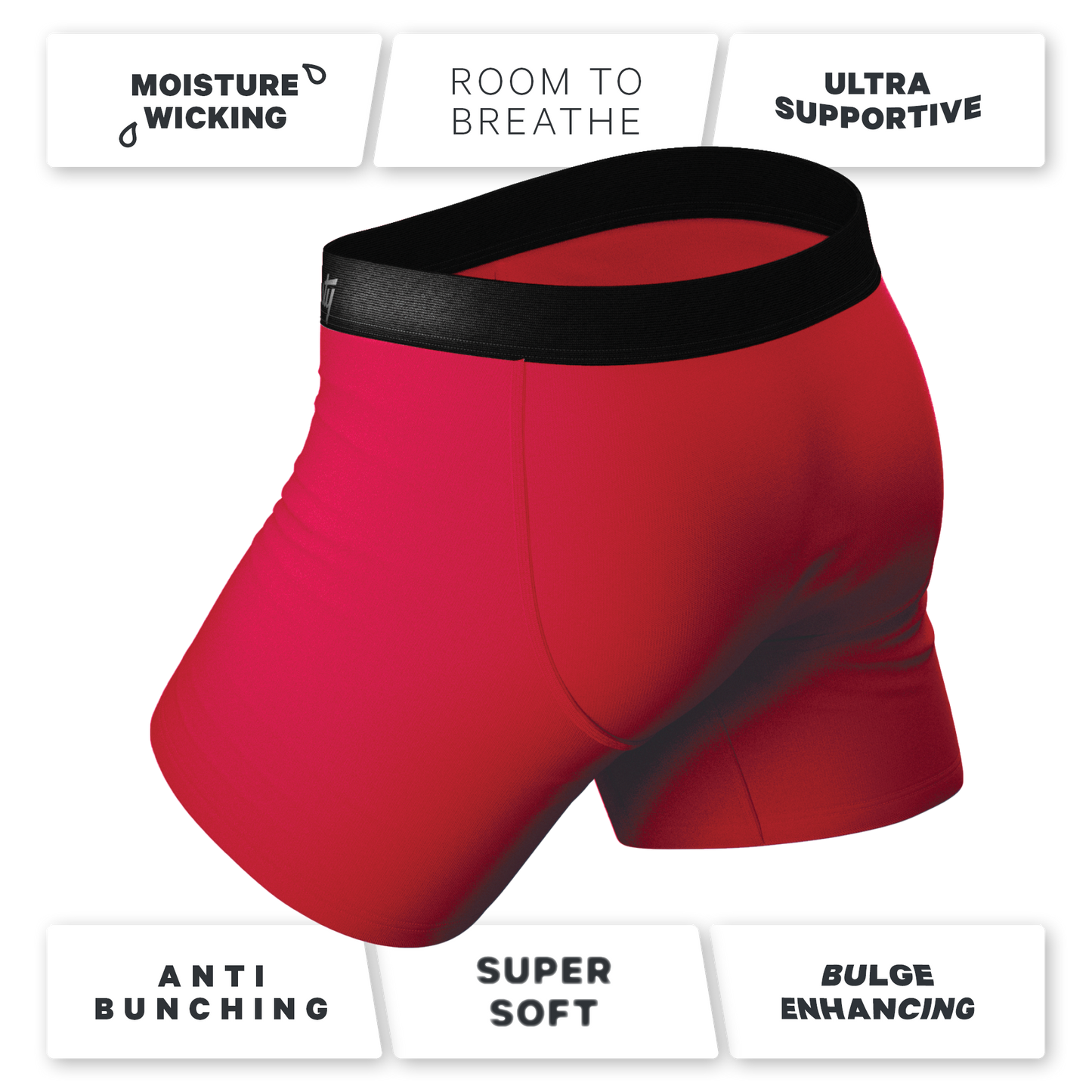 The Red Velvet | Dark Red Ball Hammock® Pouch Underwear