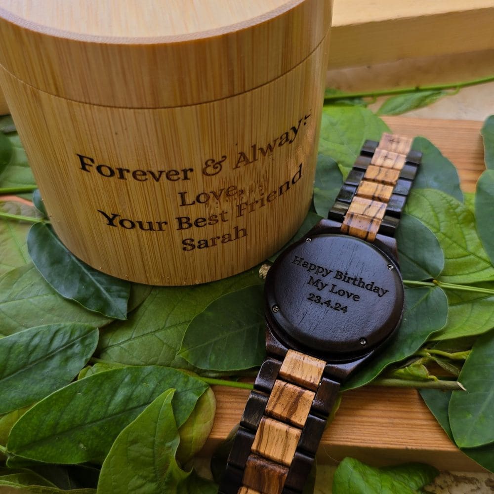 Personalized Handmade Wooden Compass Watch