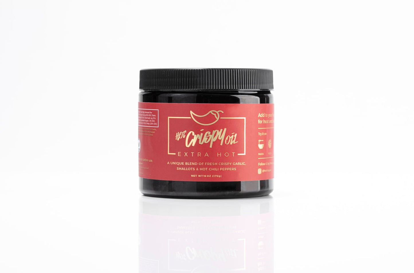 Extra Hot Crispy Oil –  Chili Crisp Garlic Oil