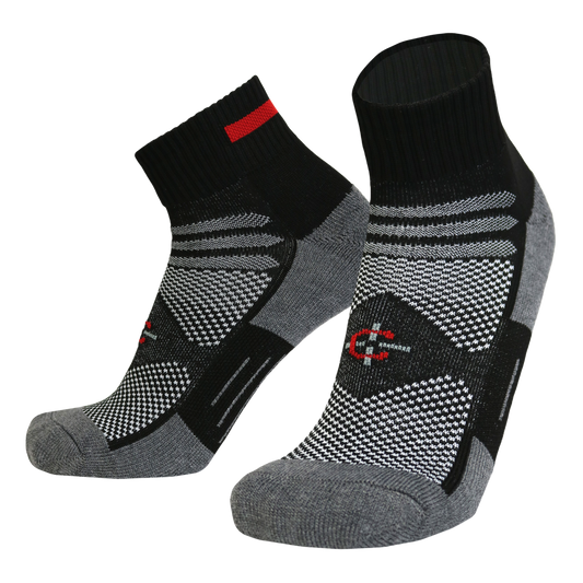 Red Line Quarter Sock