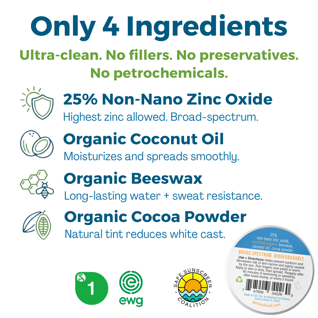 Reef-Safe Tinted Zinc Sunscreen Paste for Face