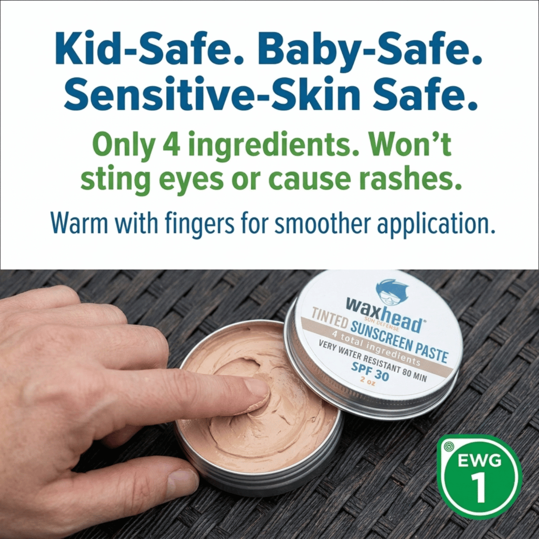 Reef-Safe Tinted Zinc Sunscreen Paste for Face