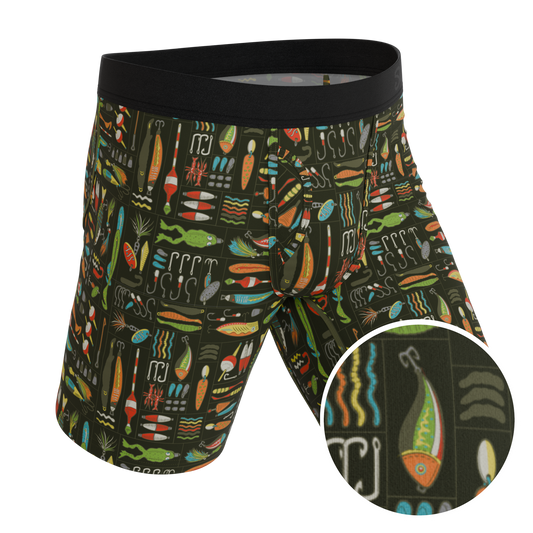 The Reel Nice | Bait Box Long Leg Ball Hammock® Pouch Underwear With Fly