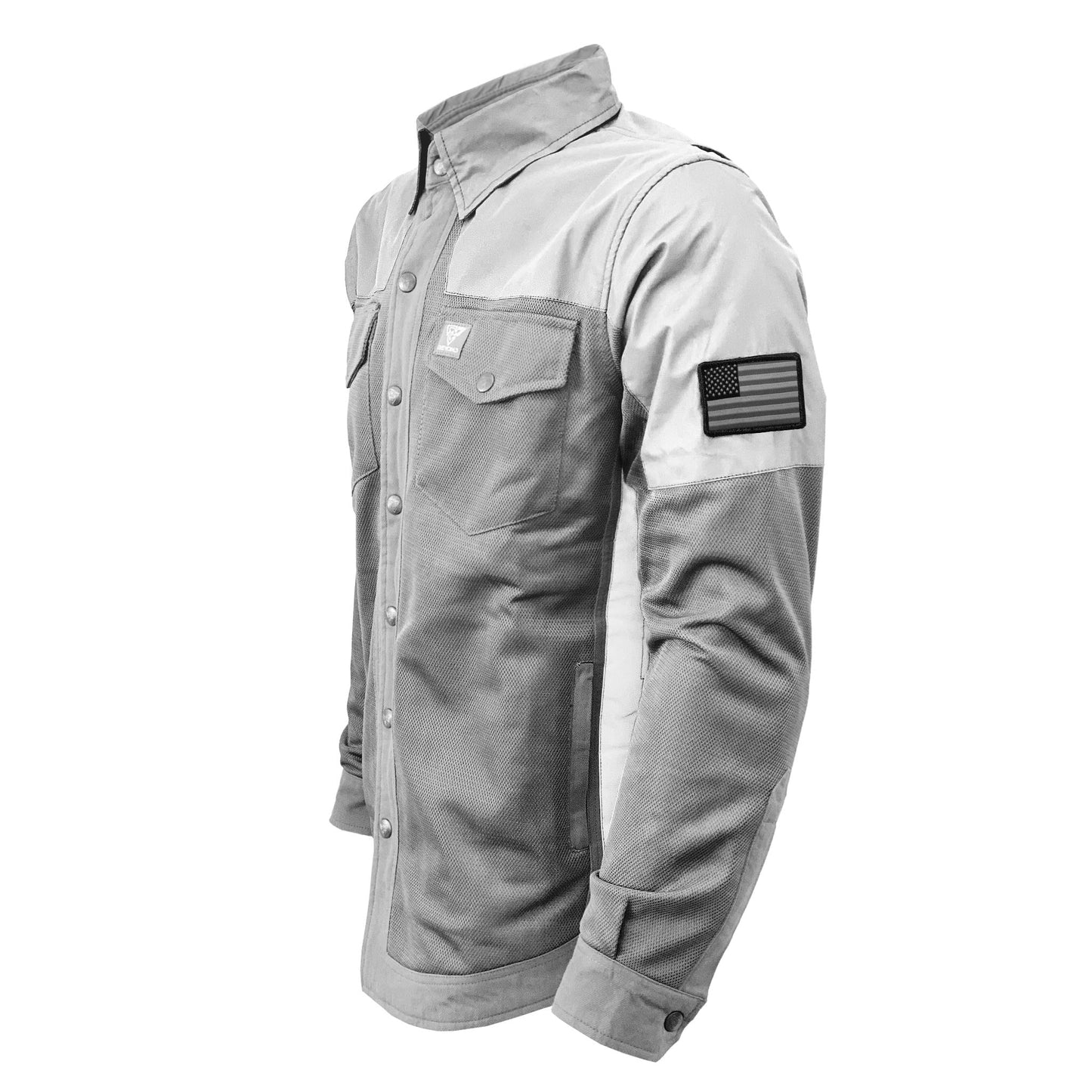 Summer Mesh Reflective Shirt "Twilight Titanium" - Gray