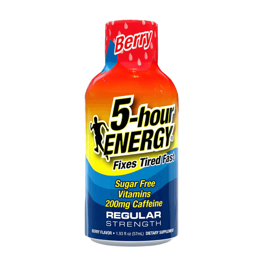 24 Pack 5-hour ENERGY Regular Strength Shots, Berry Flavor 1.93 Fl Oz