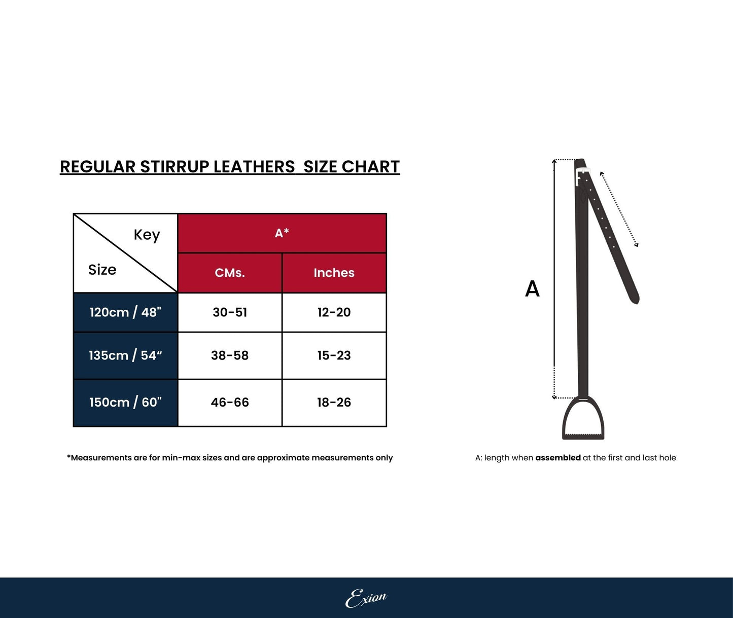 ExionPro Nylon Lined Stirrup Leathers