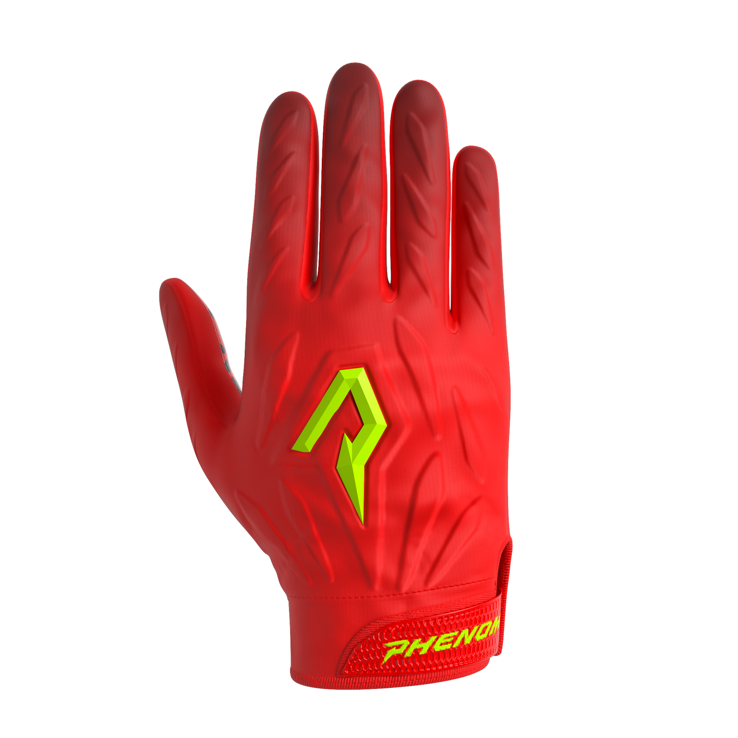 Phenom Elite Quantum Fierce Youth & Adult Padded Football Gloves - Red Leopard