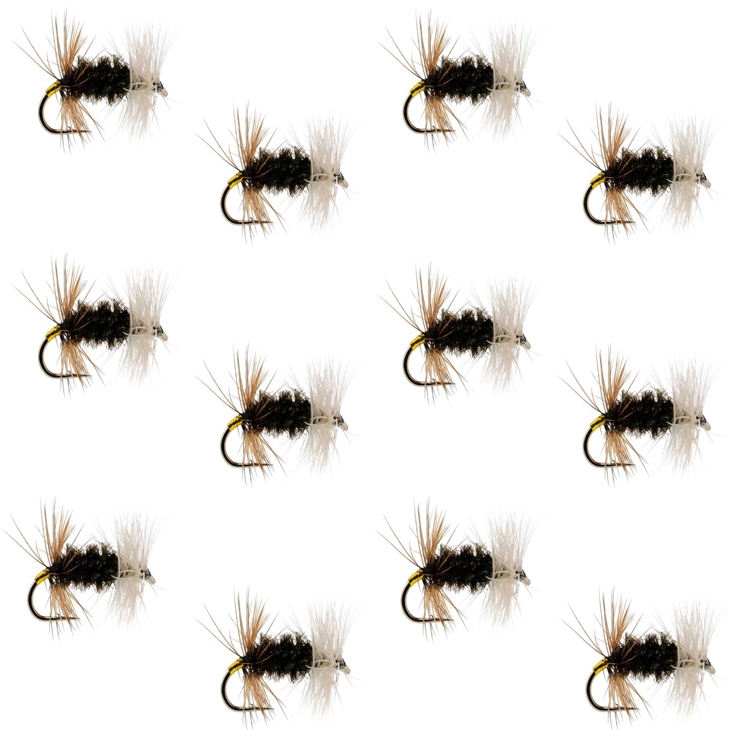 Renegade Classic Trout Dry Fly 12 Flies Hook Size 14