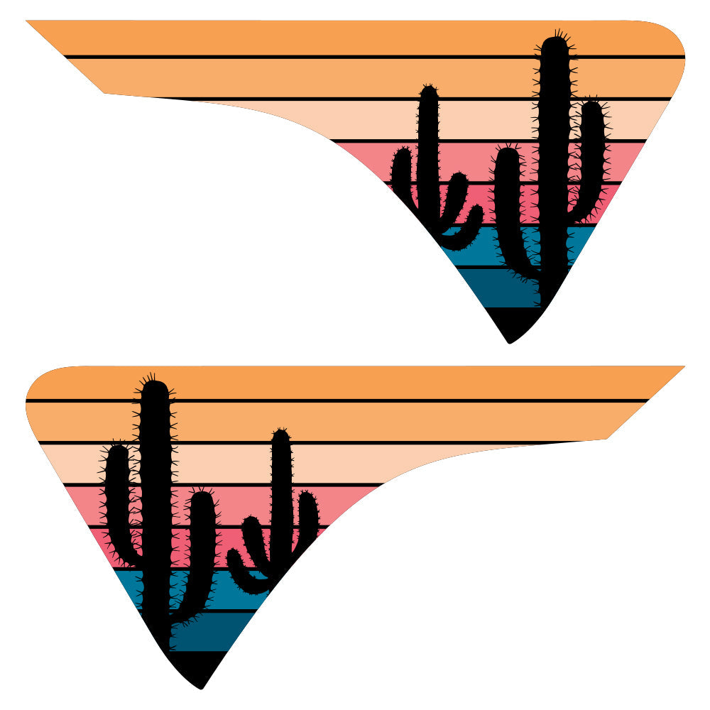 Cactus Trees 2pc Vinyl Fender Decal