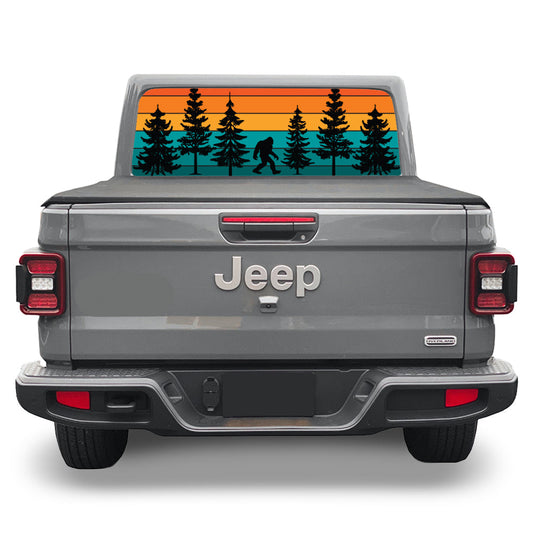 Yeti Trees Rear Window Decal