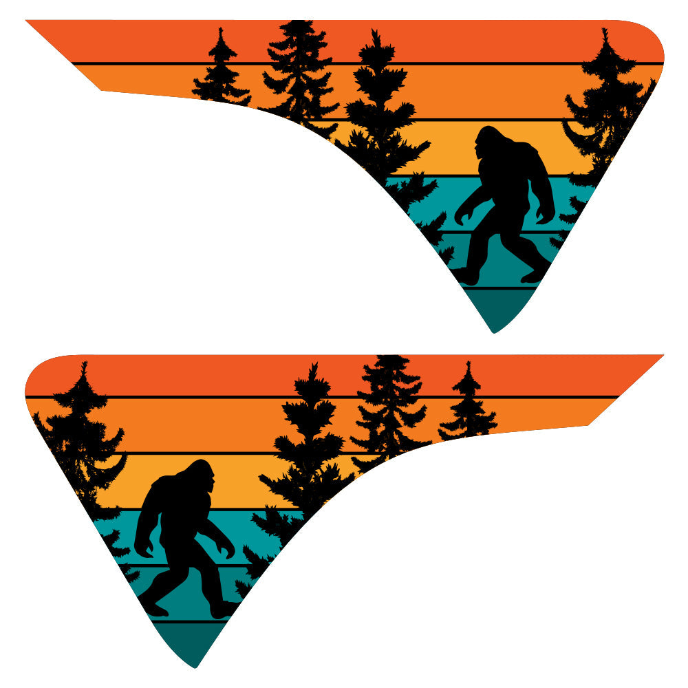 Yeti Trees 2pc Vinyl Fender Decal