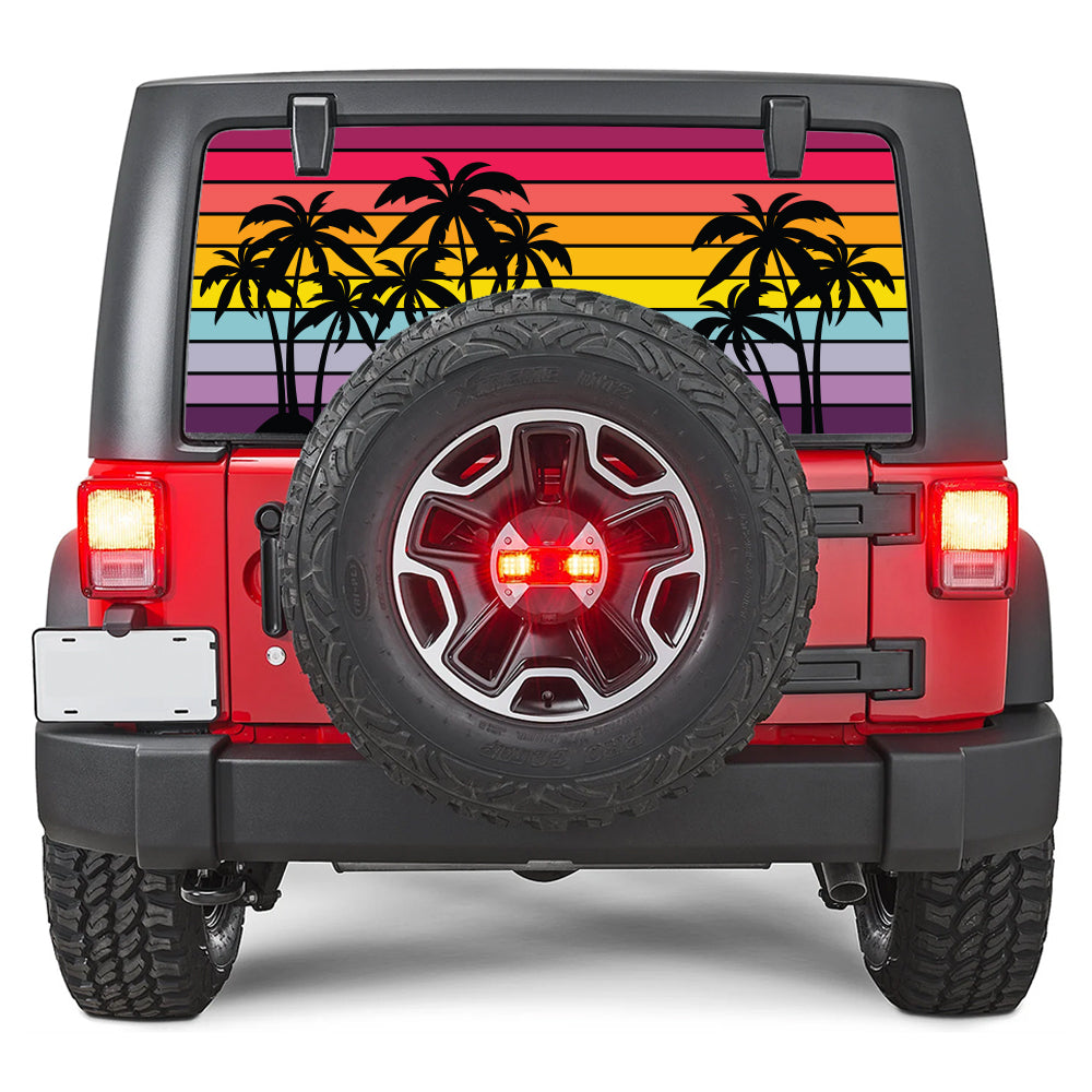 Palm Trees Rear Window Decal