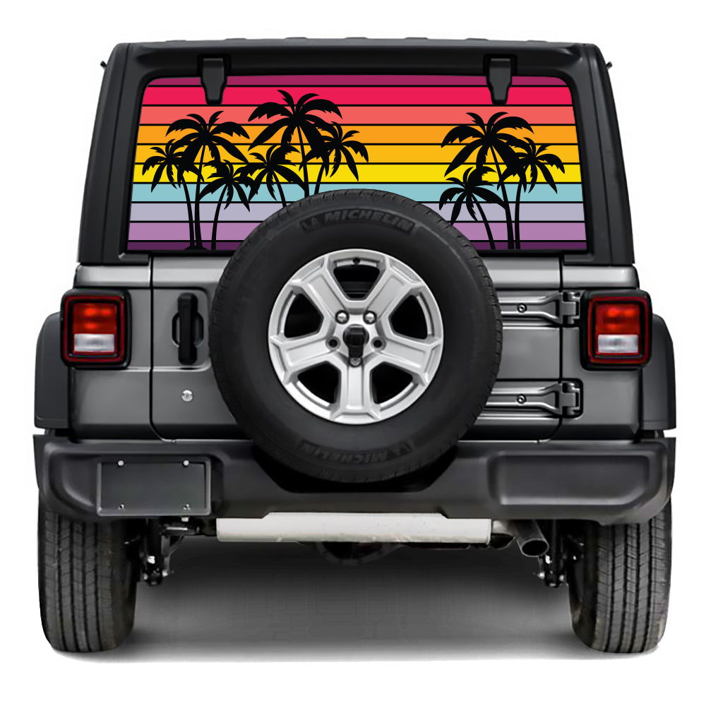 Palm Trees Rear Window Decal