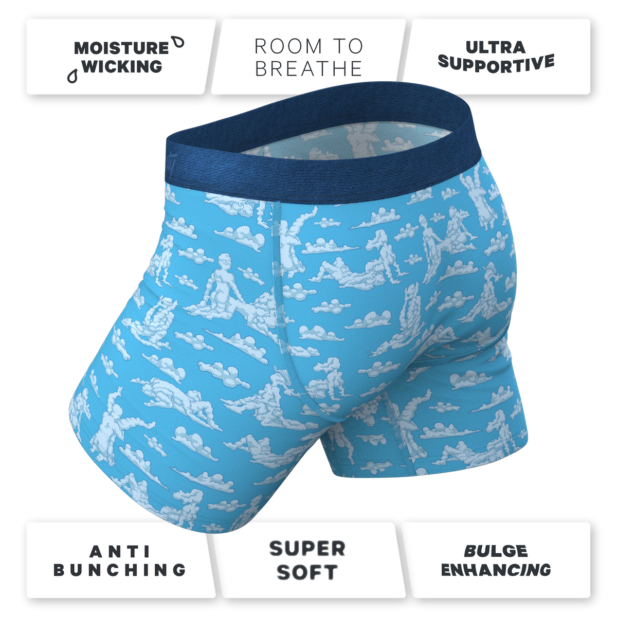 The Reverse Cloud Girl | Cloud Ball Hammock® Pouch Underwear With Fly