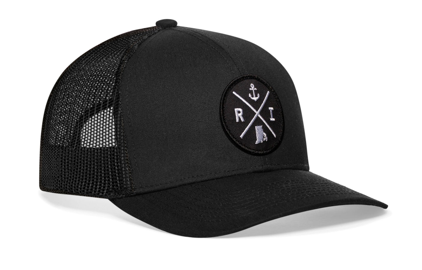 Rhode Island Trucker Hat  |  Black RI X Snapback