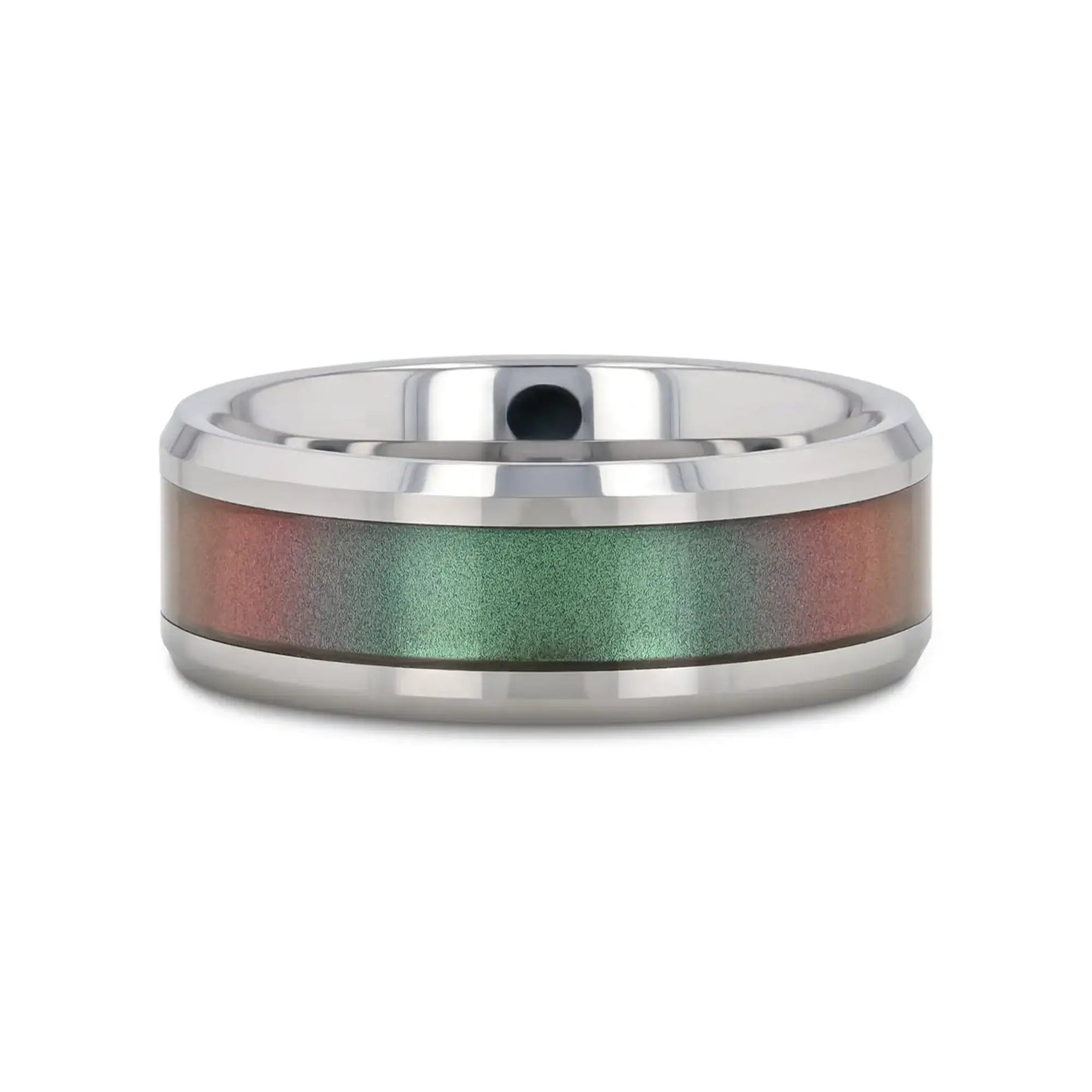 STINGRAY Tungsten Carbide Ring with Blue/Purple Color Changing Inlay - 4mm - 10mm