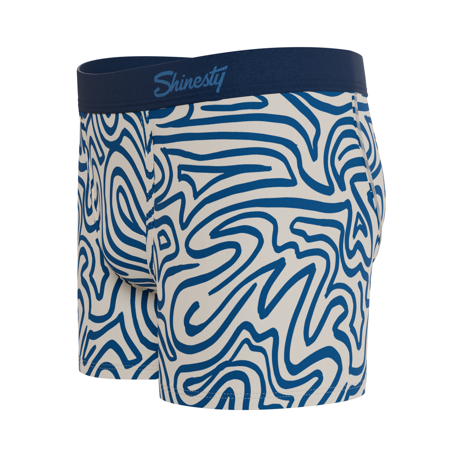 The Rio Grande | Abstract Navy Line Youth Boxer Briefs