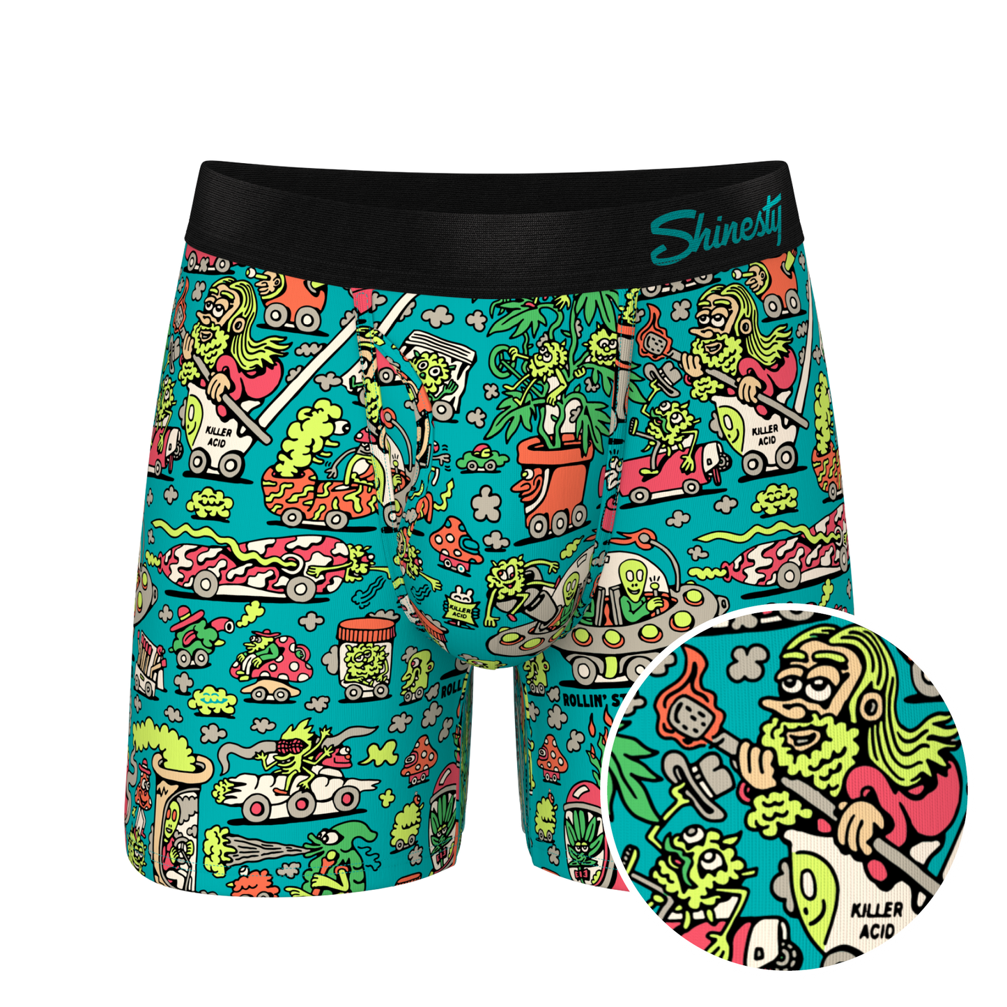 The Rolling Stoned | Shinesty x Killer Acid Ball Hammock® Pouch Underwear With Fly