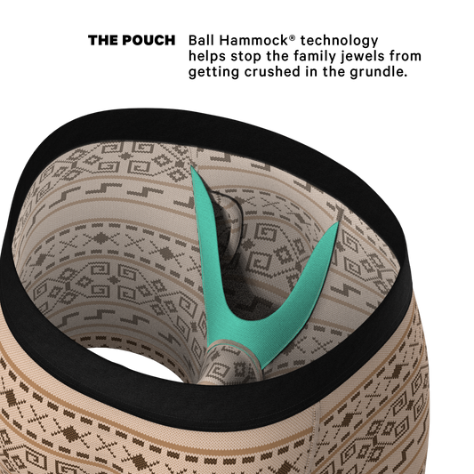 The Dude Abides | Aztec Sweater Ball Hammock® Pouch Underwear With Fly