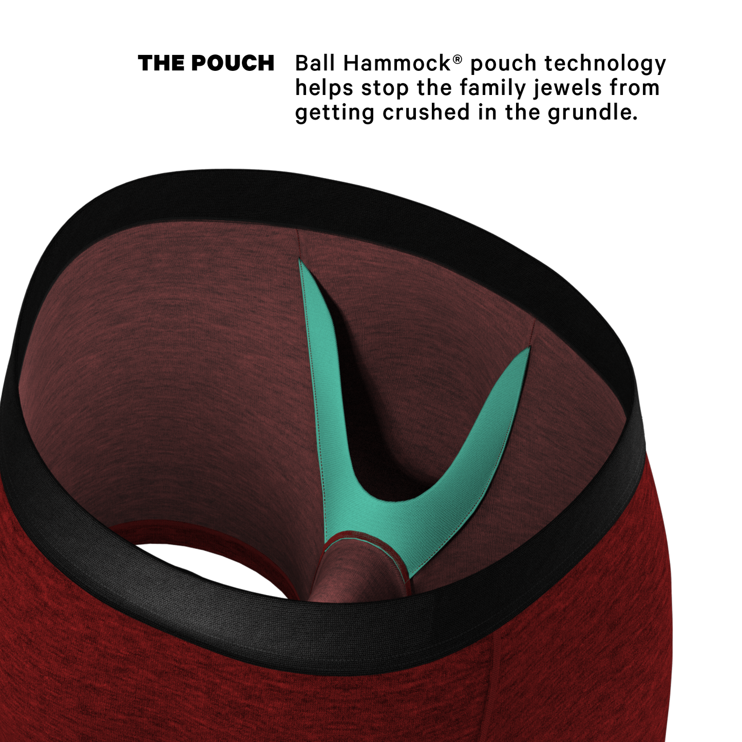 The Romeo | Red Heather Ball Hammock® Pouch Underwear