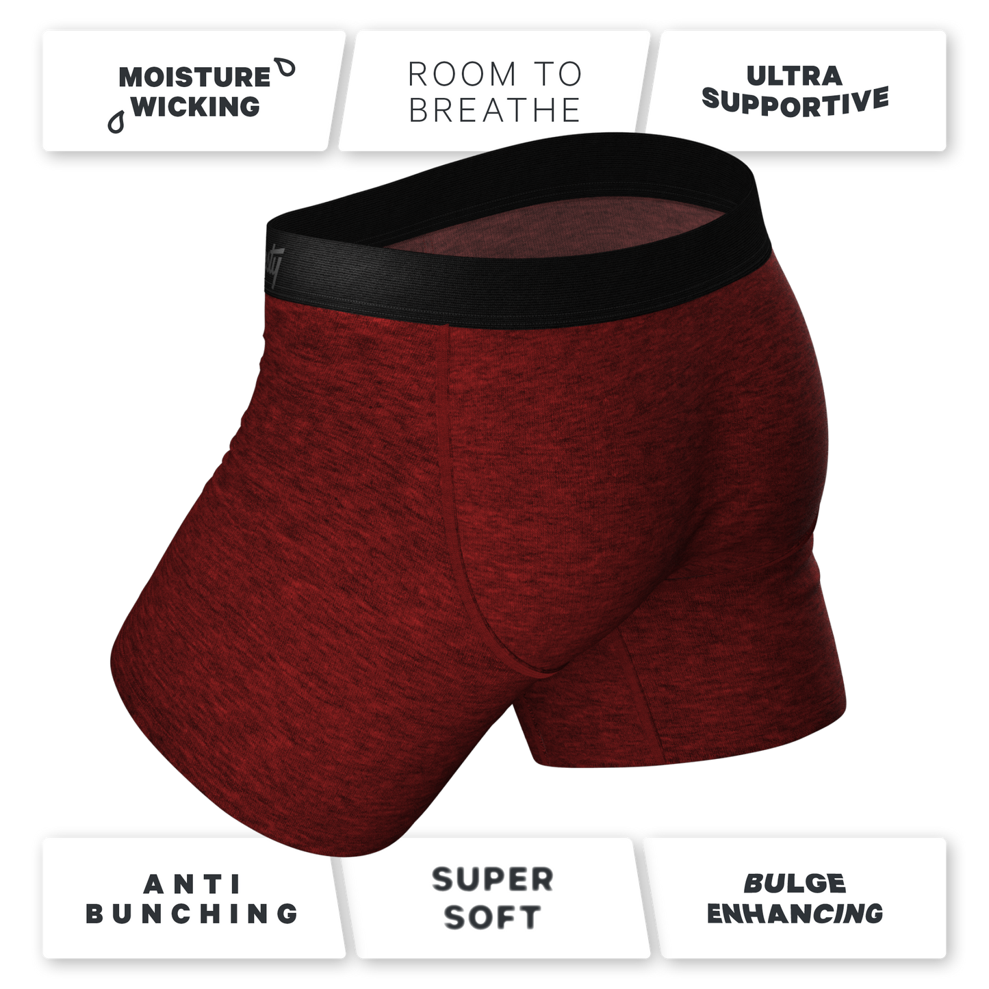 The Romeo | Red Heather Ball Hammock® Pouch Underwear