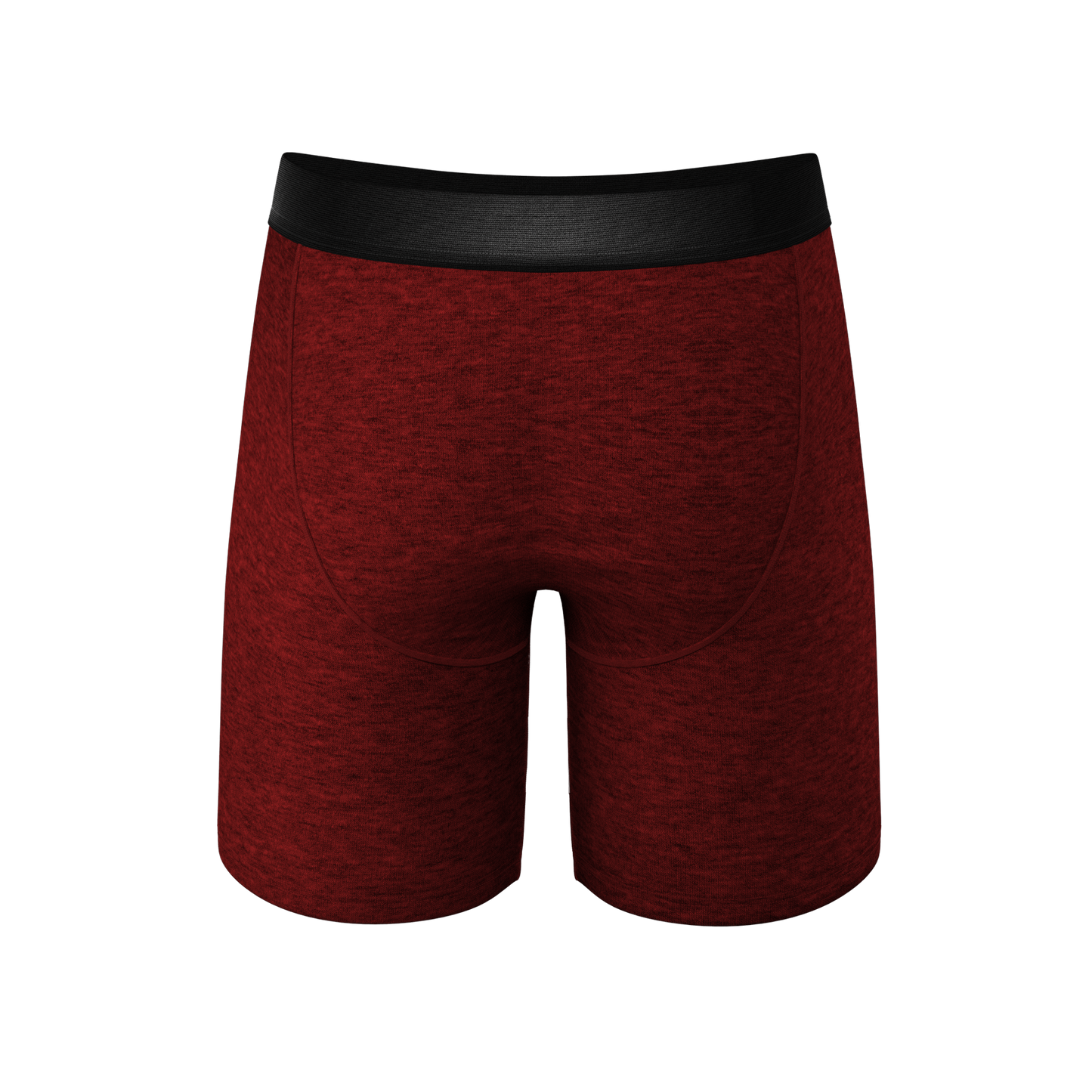 The Romeo | Red Heather Long Leg Ball Hammock® Pouch Underwear With Fly