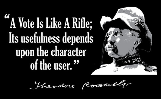 "SPEAK SOFTLY & CARRY A BIG STICK" - Teddy Roosevelt Tribute T-Shirts