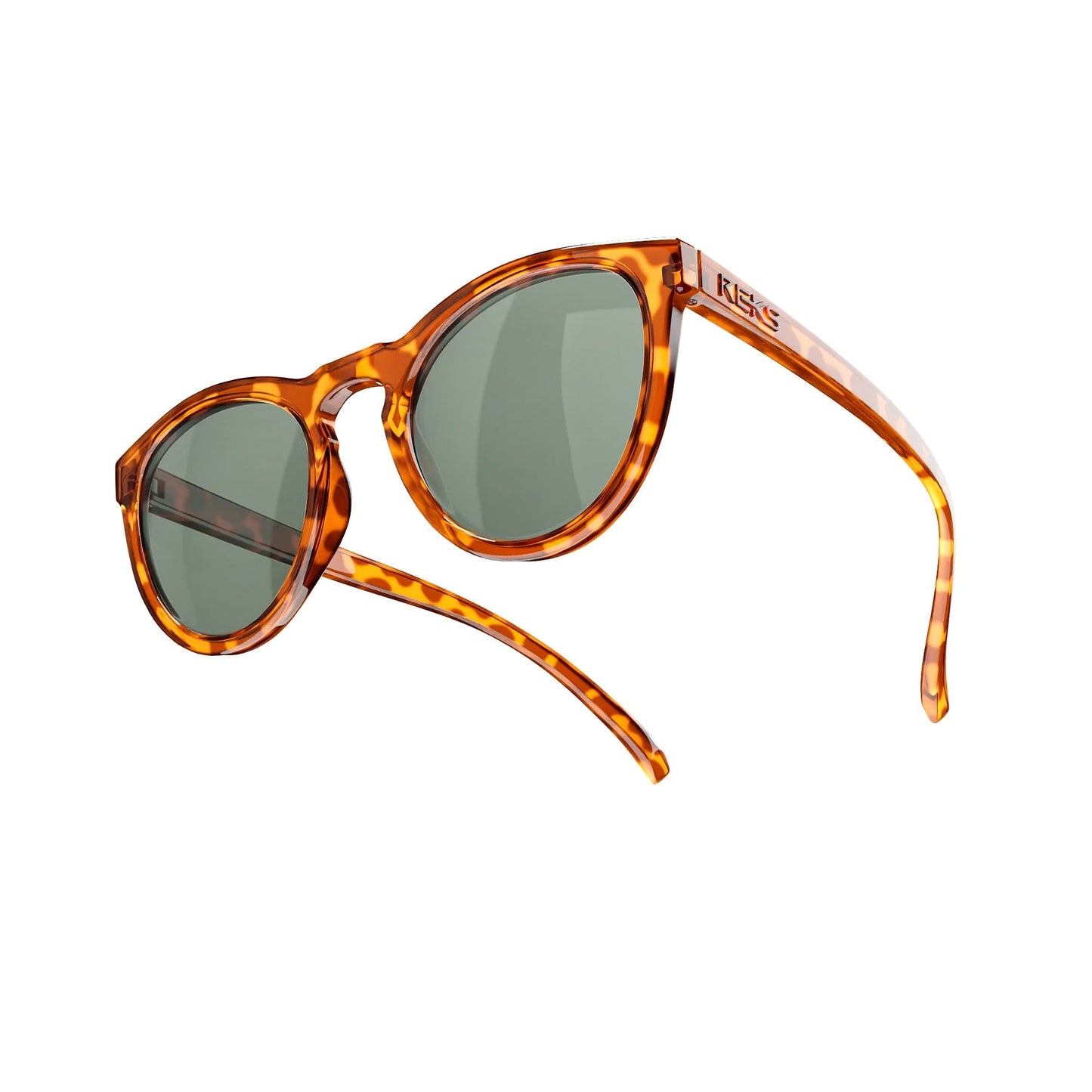Tortoise Round Prescription Polycarbonate Sunglasses
