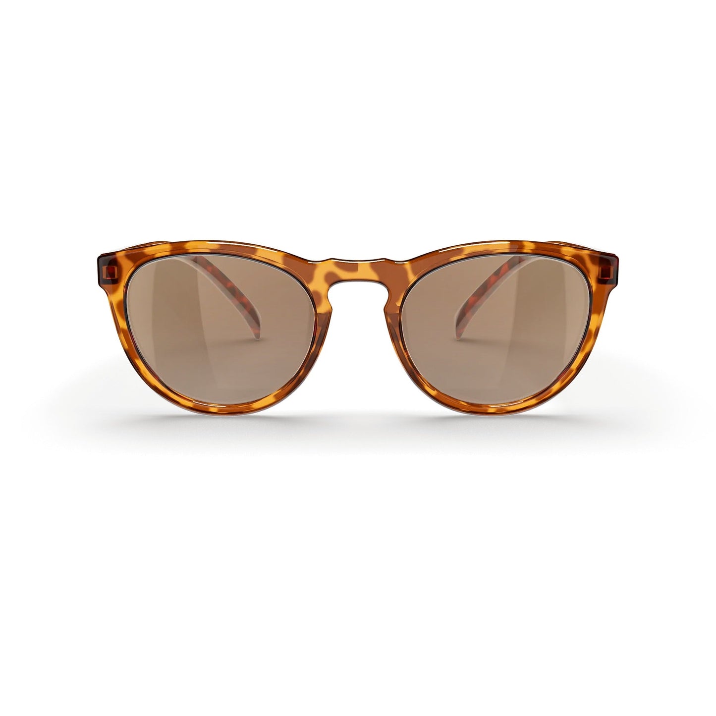 Tortoise Round Prescription Polycarbonate Sunglasses