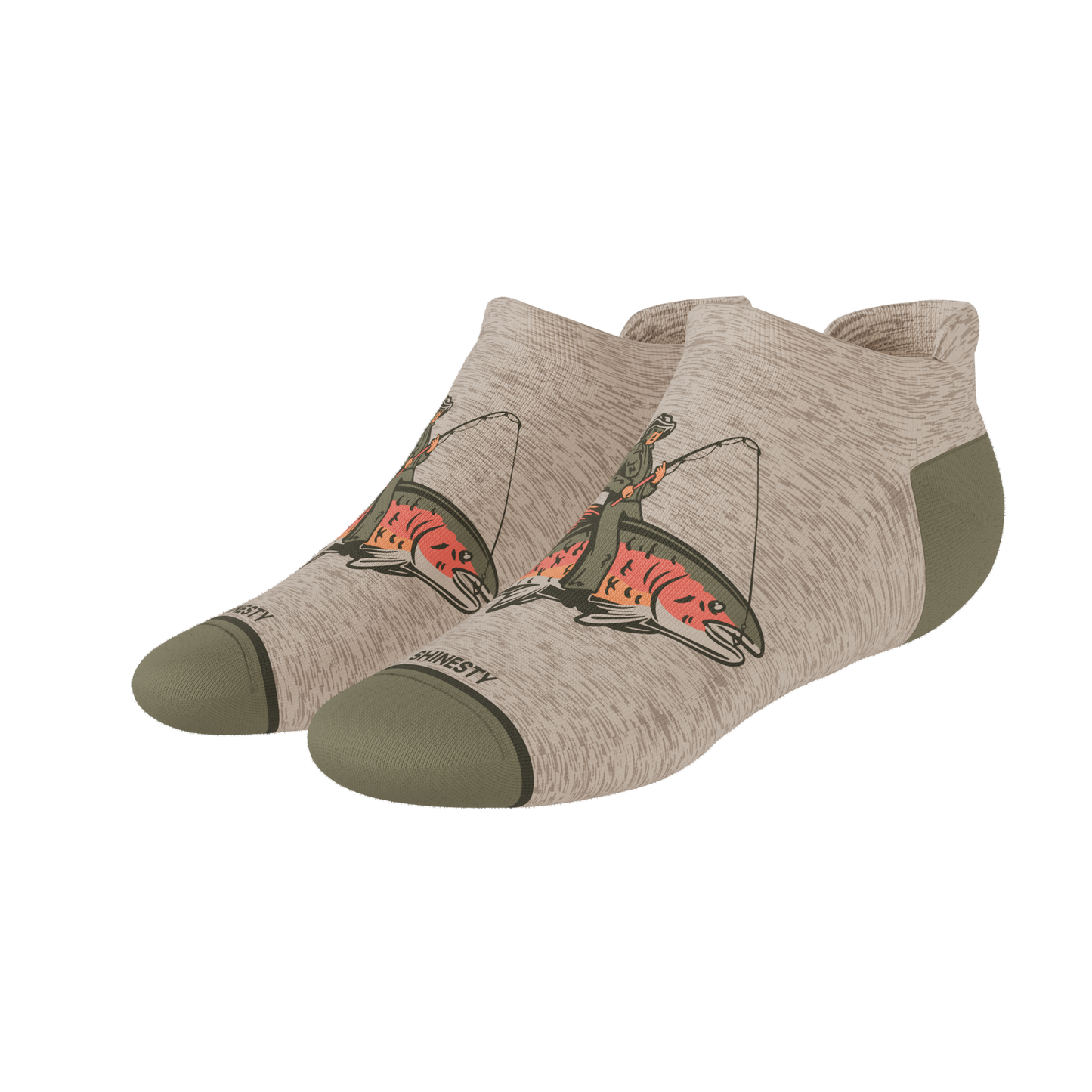The Rowdy Angler | Fish Cowboy Heel Hammock™ Ankle Socks