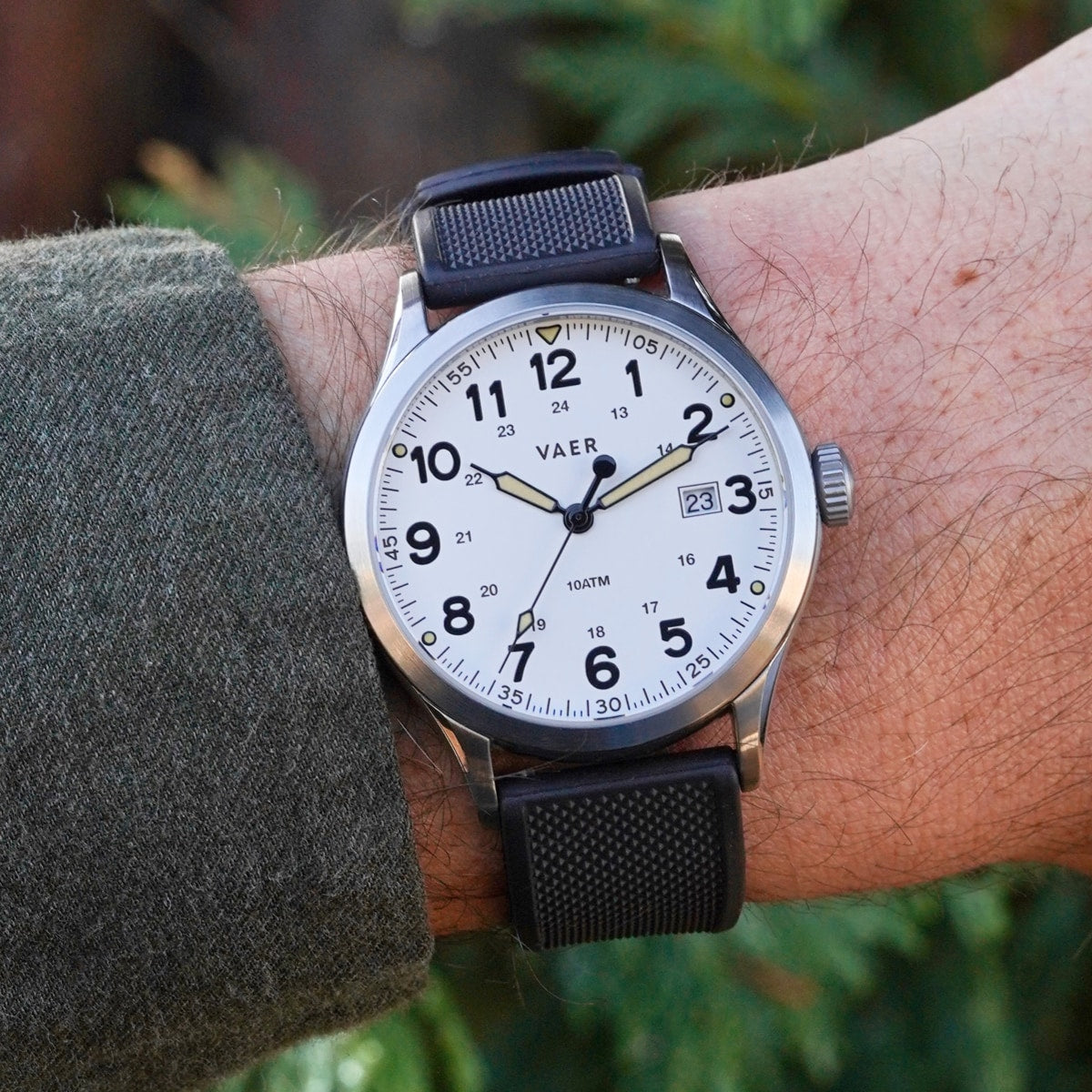 S3 Calendar Field White - 36mm Quartz