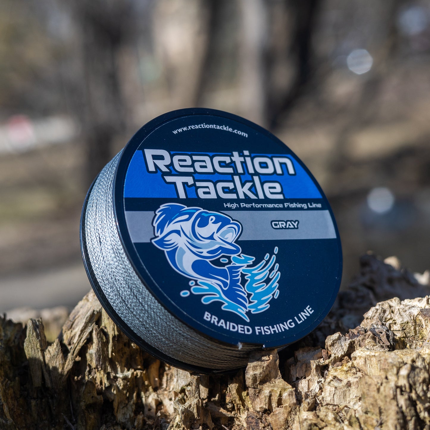 Reaction Tackle Braided Fishing Line - Gray