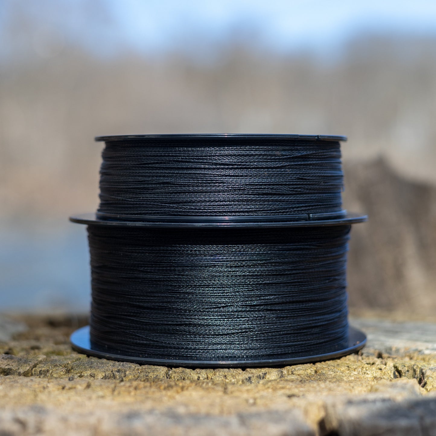 Reaction Tackle Braided Fishing Line - NO FADE Black