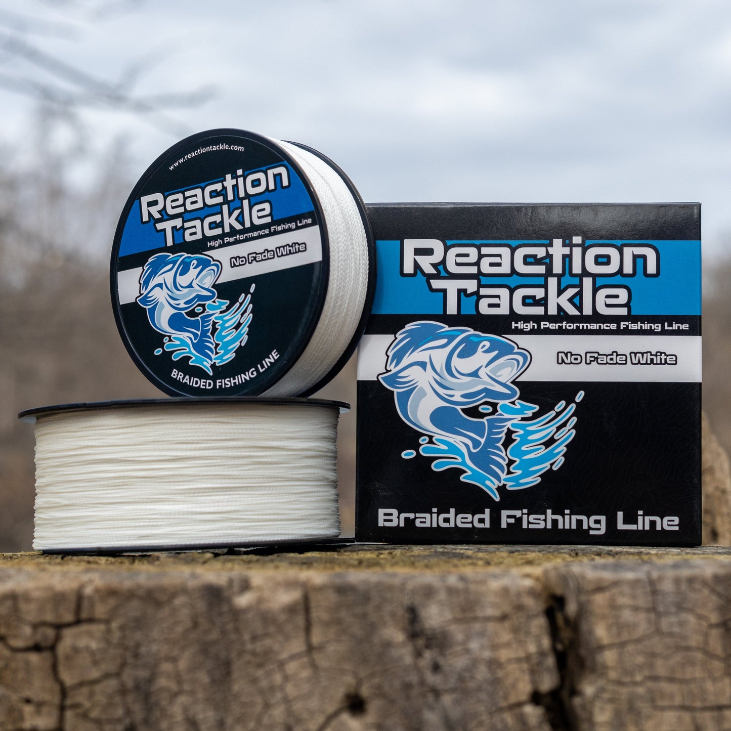 Reaction Tackle Braided Fishing Line - White
