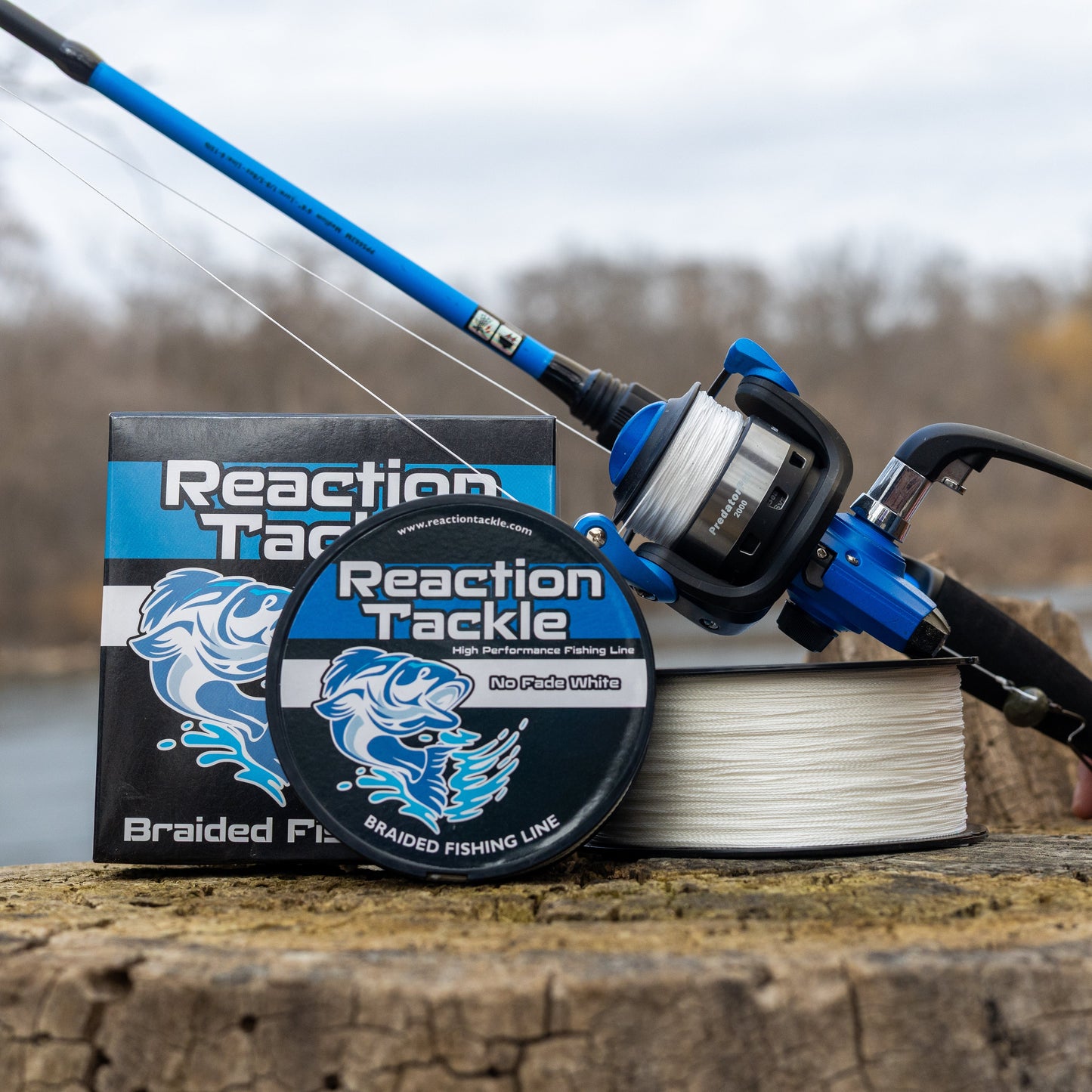 Reaction Tackle Braided Fishing Line - White