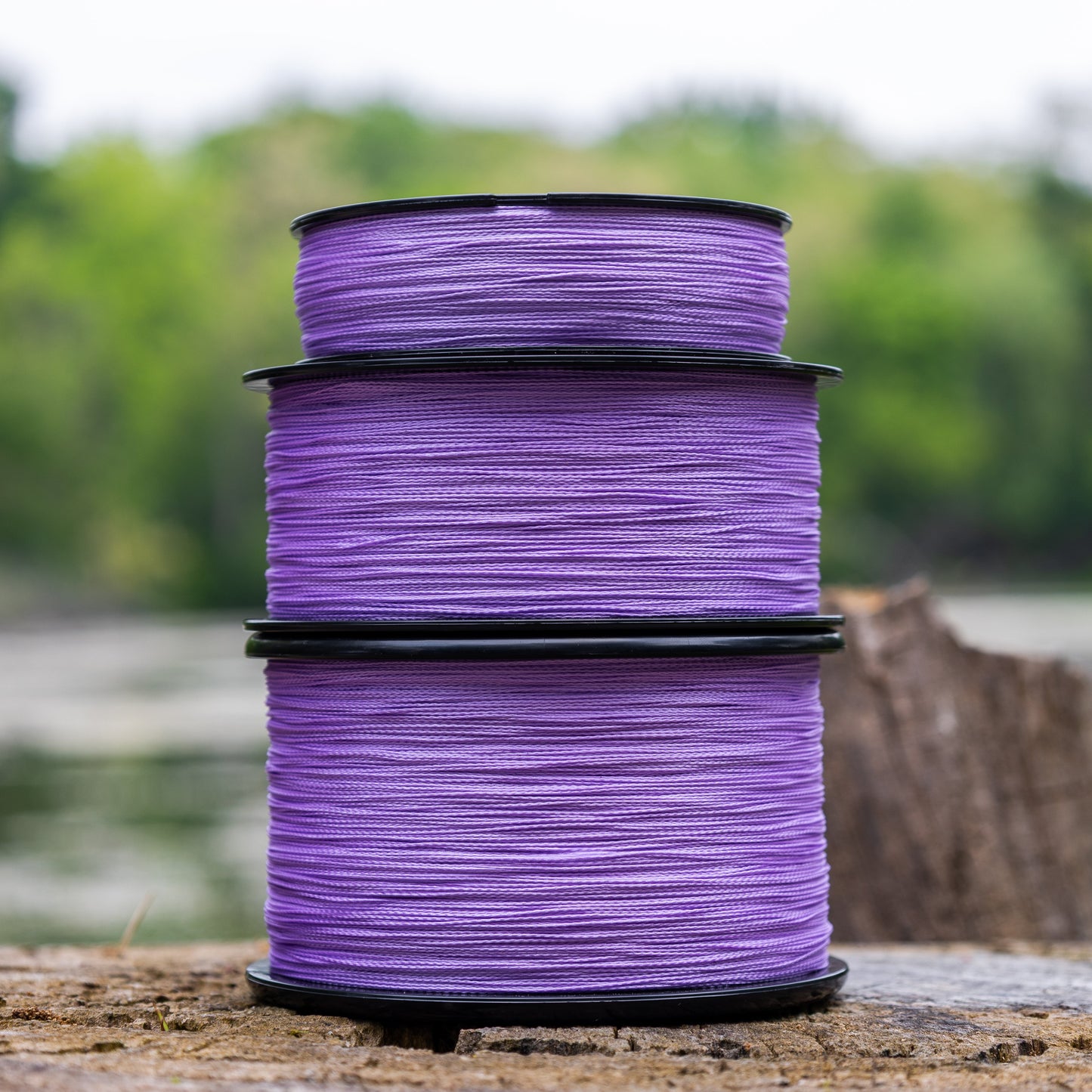 Reaction Tackle Braided Fishing Line - Purple - NEW