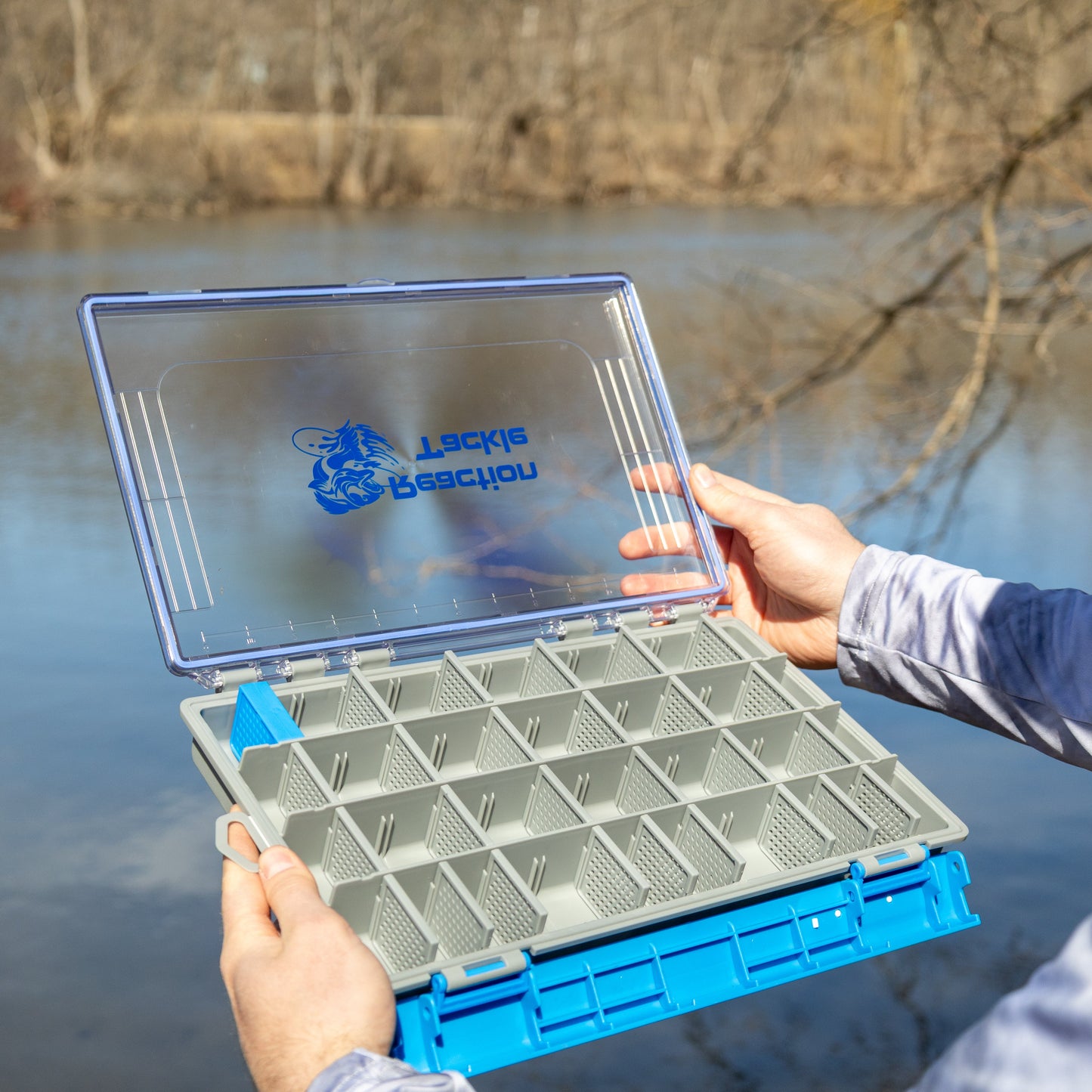 Reaction Tackle Ultra Elite Tackle Tray- Water Resistant with Single Clip Design - New