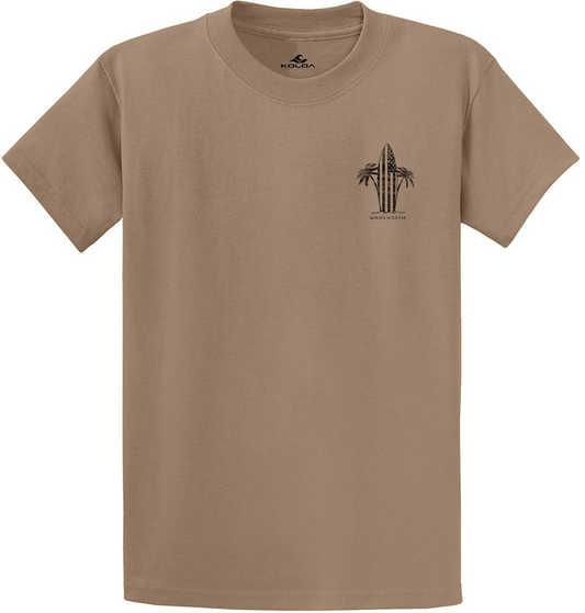 Koloa Retro USA Surfboard Heavyweight T-Shirt