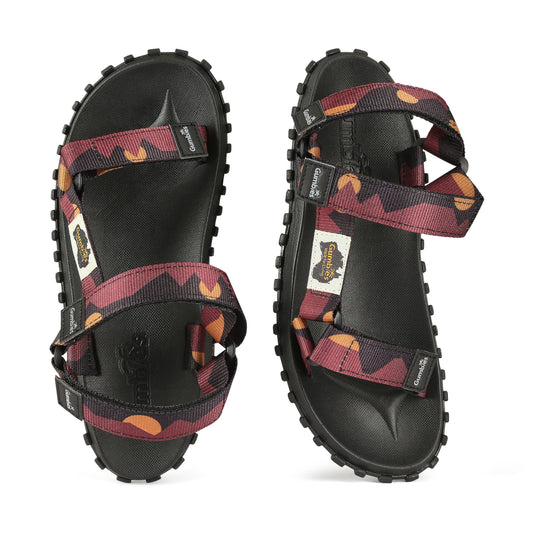 Scrambler Sandals - Women's - Burgundy & Orange