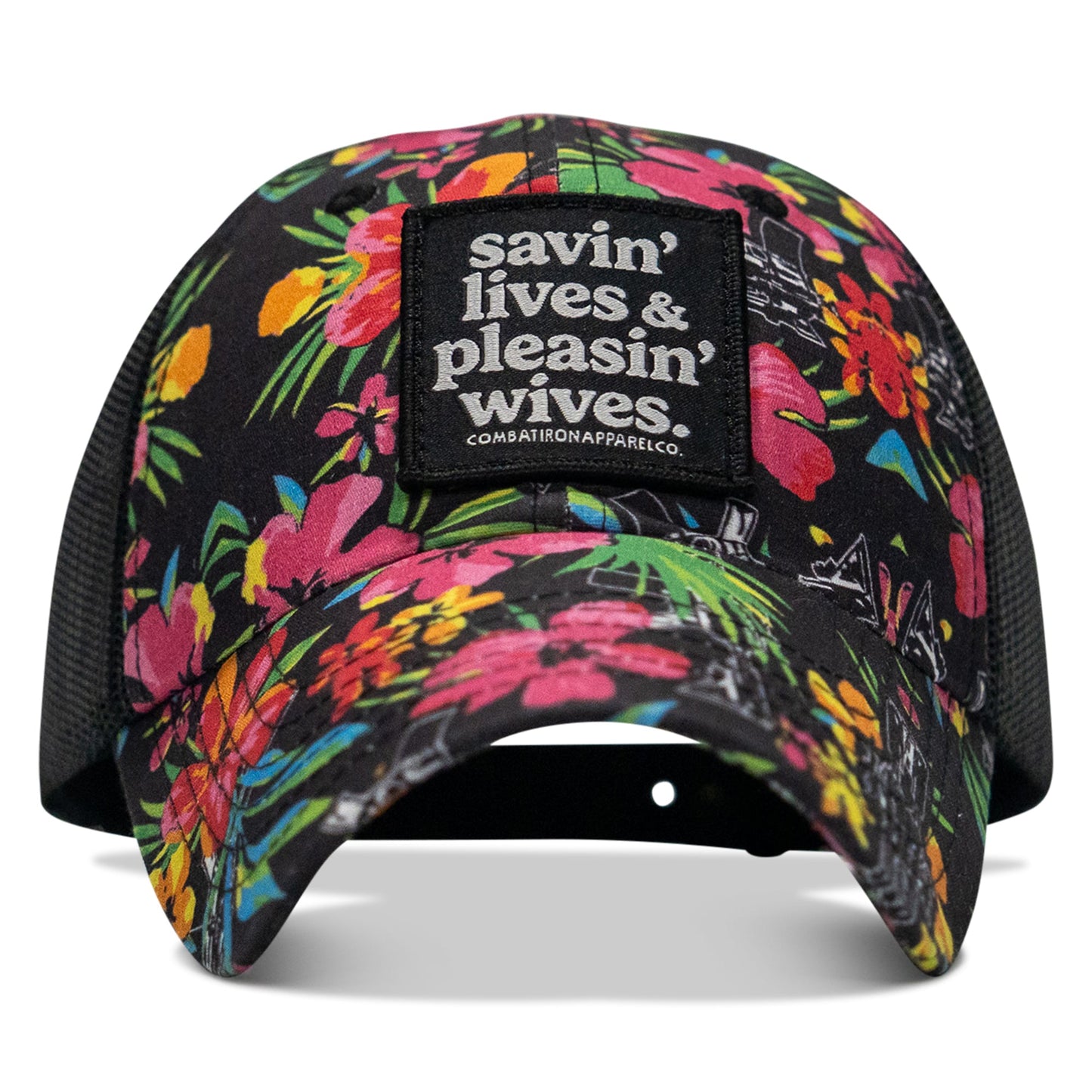 Ripstop Savin' Lives & Pleasin' Wives  Patch Tactical Ripstop Mesh Snapback Hat